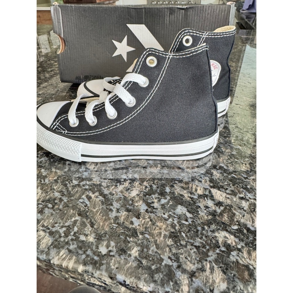 Converse Chuck Taylor‎ All Star High Top Black Canvas Youth Sneakers 3J231  11